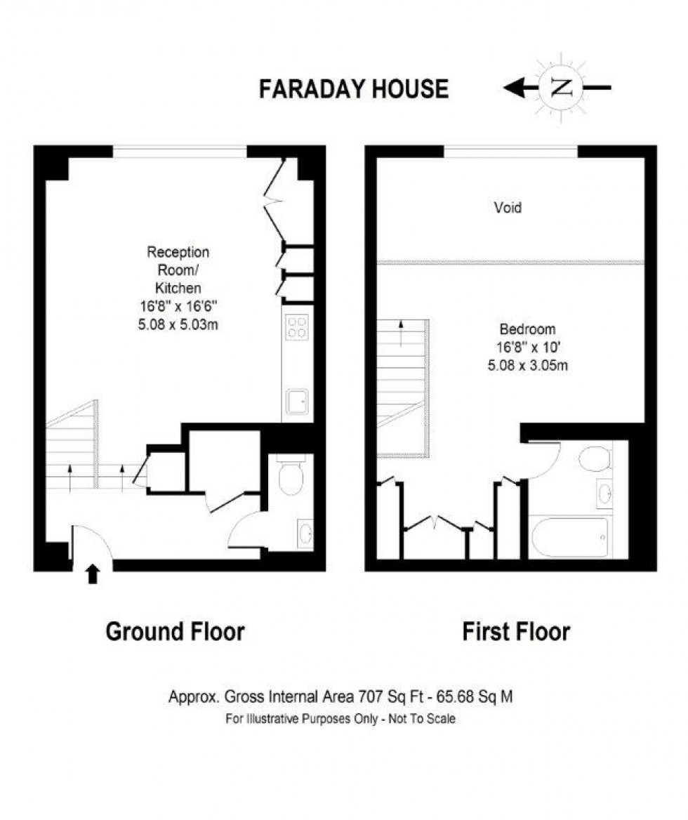 Floorplan for Faraday House, Blandford Street, London