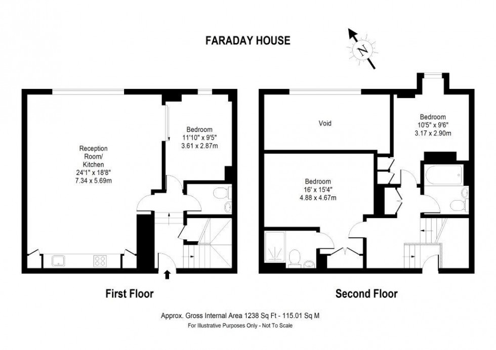 Floorplan for Faraday House, 30 Blandford Street, London