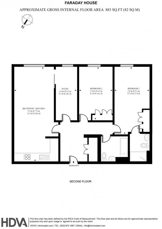 Floorplan for Blandford Street, London