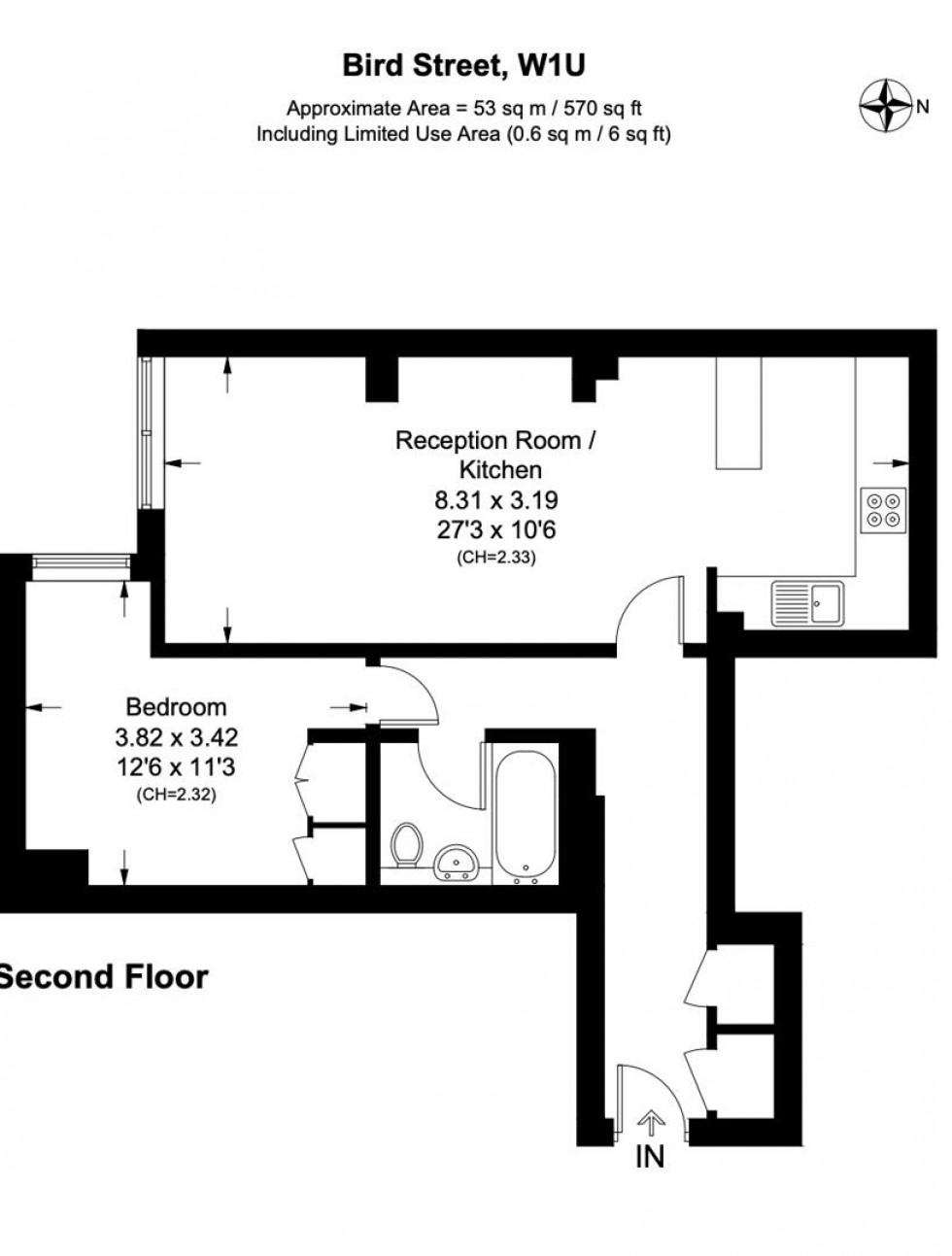 Floorplan for Bird Street, London