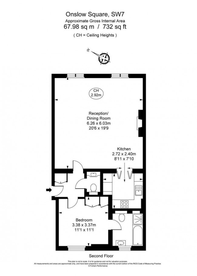 Floorplan for Onslow Square, London