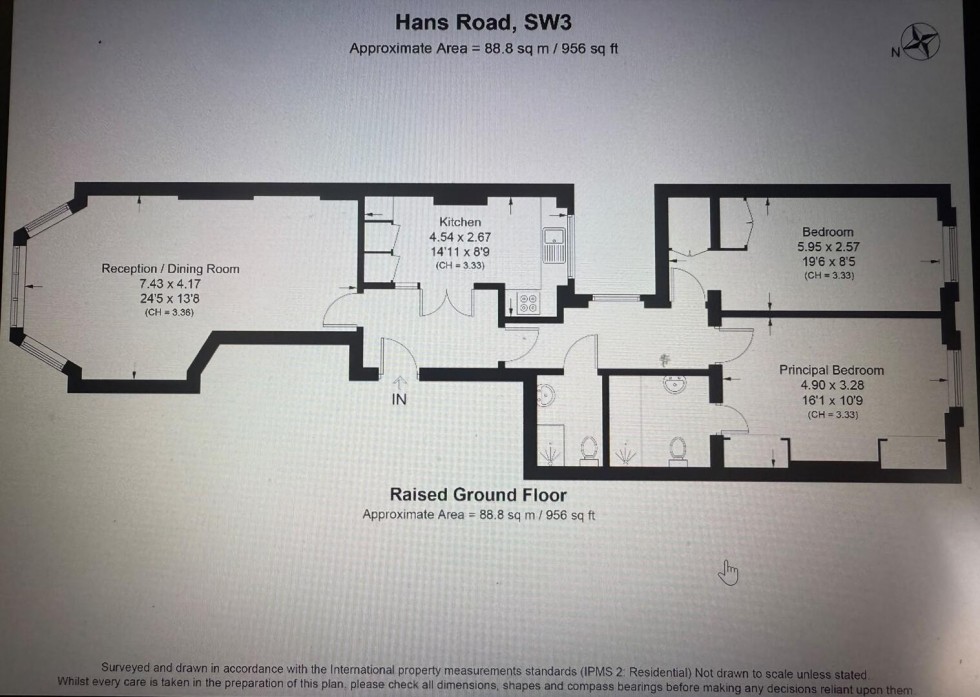 Floorplan for Hans Road, London