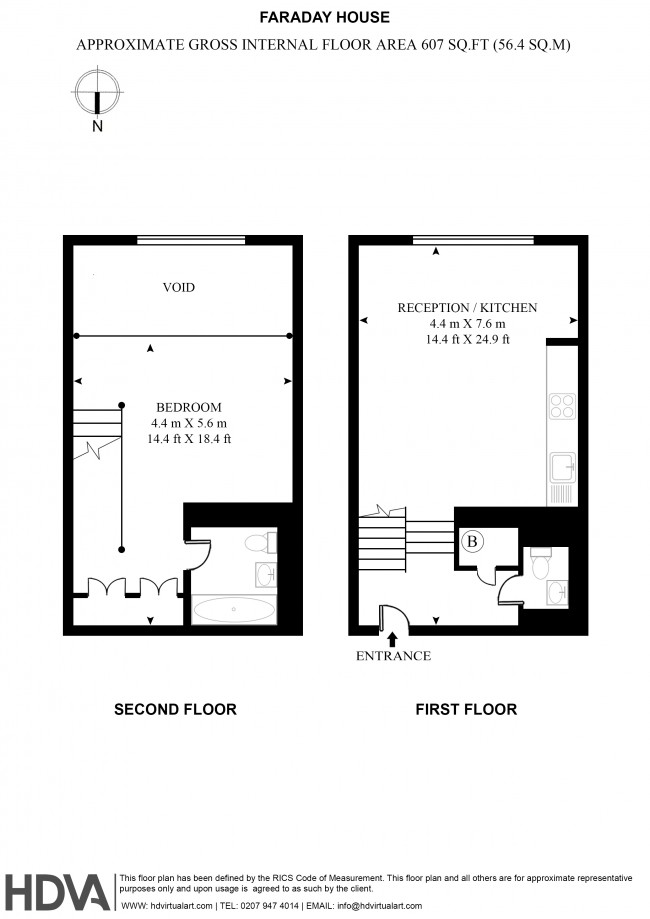 Floorplan for Faraday House, 30 Blandford Street, London