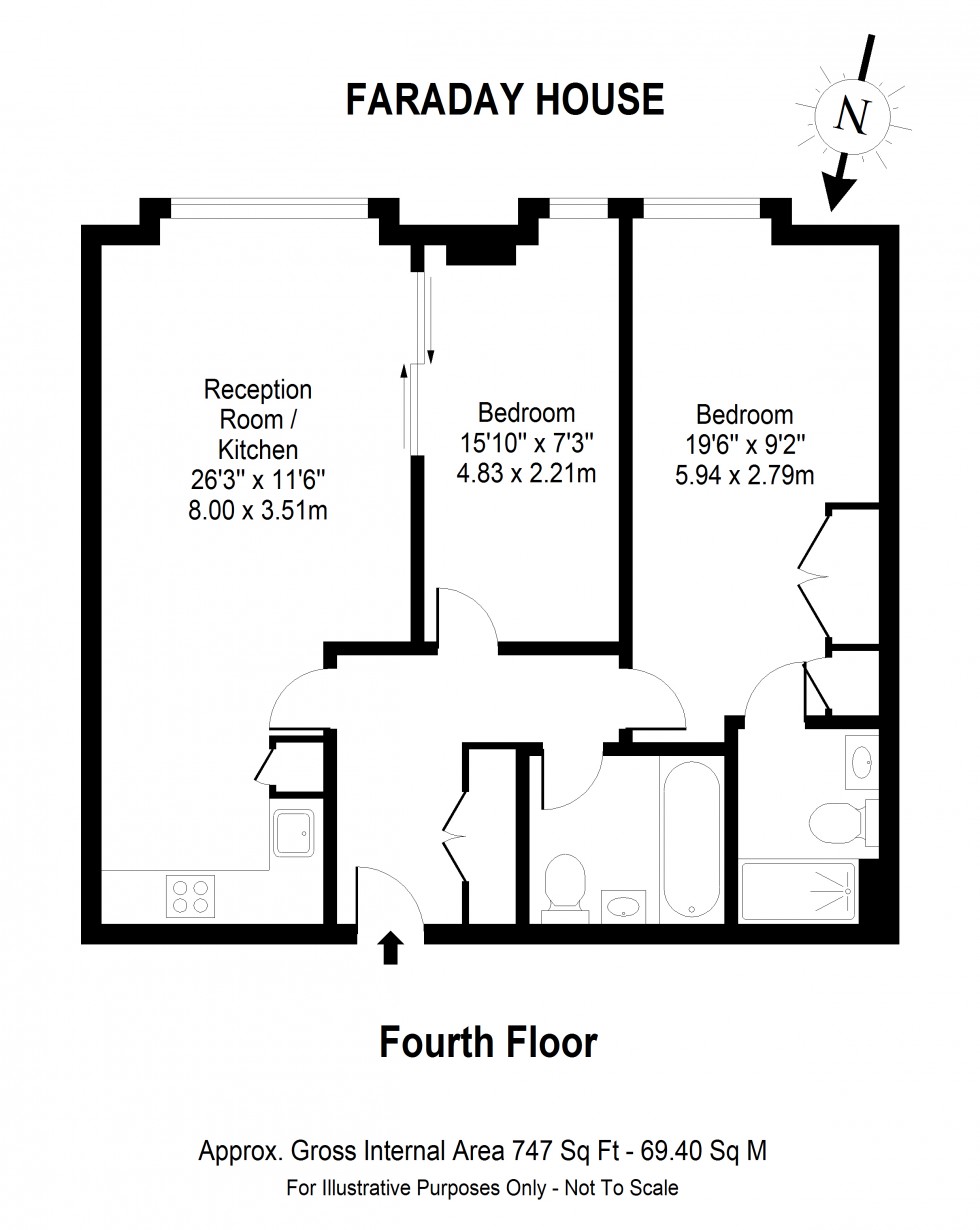 Floorplan for Faraday House,30 Blandford Street, London