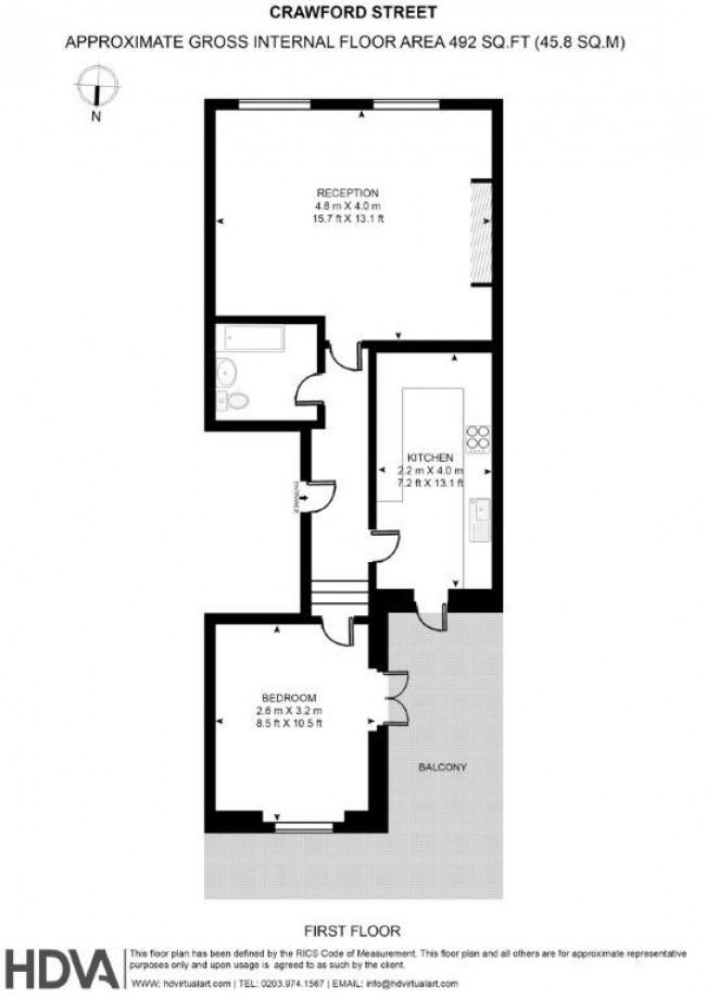 Floorplan for Crawford Street, 30a Crawford Street, London