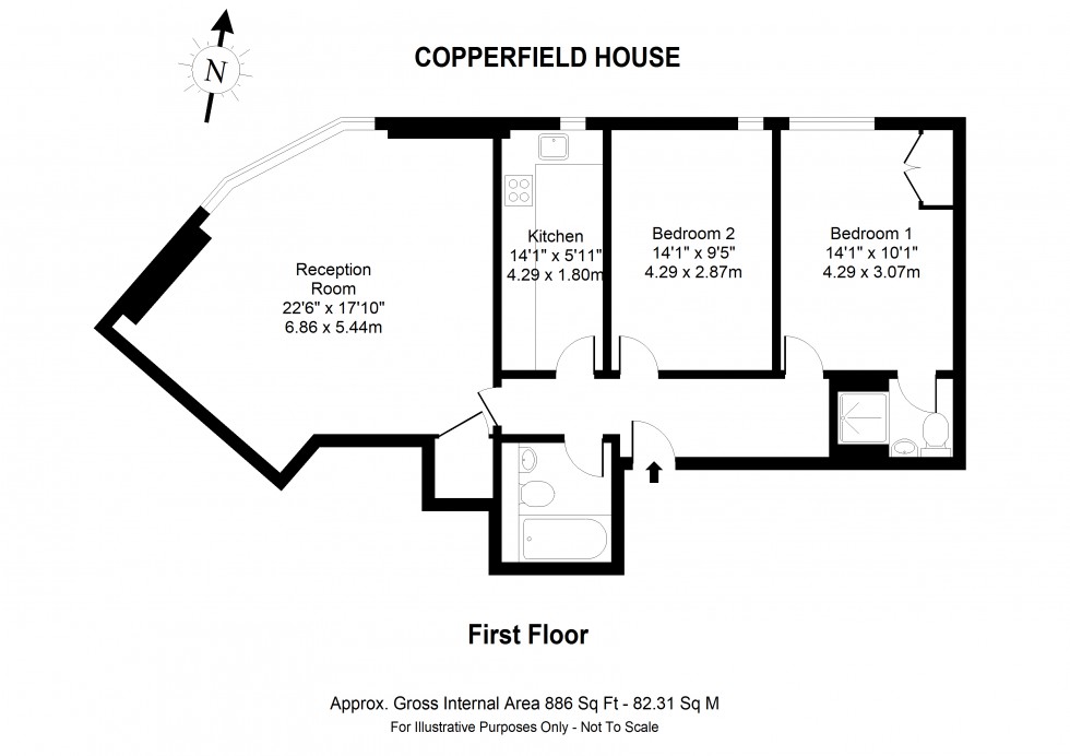 Floorplan for Copperfield House, Marylebone High St, London