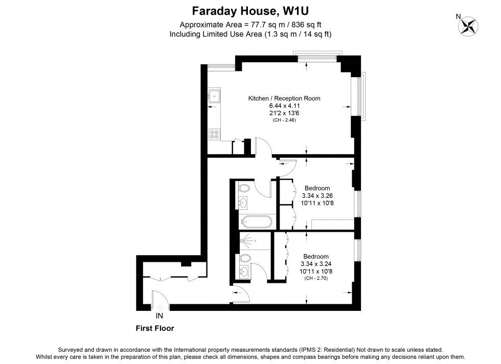 Floorplan for Faraday House, 30 Blandford St, London